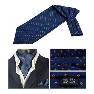 Cravate Ascot en soie imprimée de haute qualité pour hommes, nouvelle mode - Product Image 3