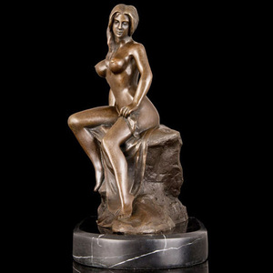 La vida <span class=keywords><strong>de</strong></span> tamaño <span class=keywords><strong>de</strong></span> bronce nude sexy figura <span class=keywords><strong>de</strong></span> acción <span class=keywords><strong>de</strong></span> metal dama desnuda mujer estatua - Product Image 2
