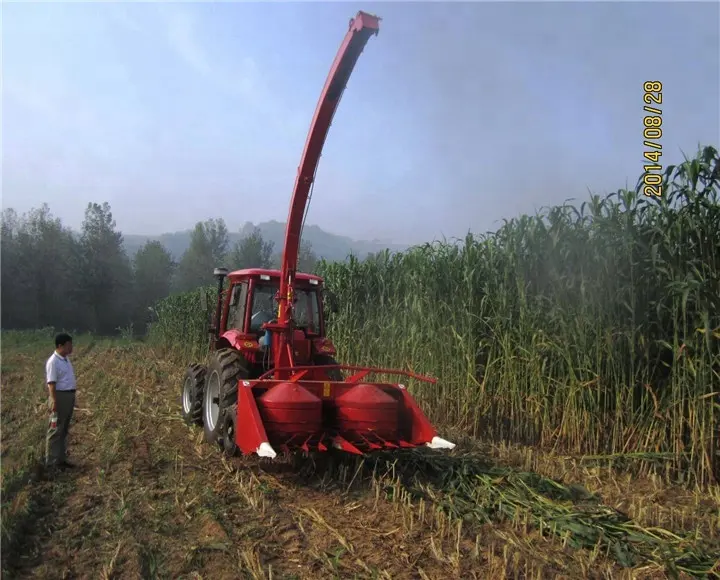 SAMTRA König Grase rnte angetrieben von Traktor