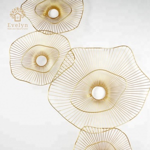 Gold Metal Modern Wall Art Decoration <strong>China</strong> <strong>Import</strong> <strong>Items</strong> <strong>Decor</strong> <strong>for</strong> <strong>Home</strong> - Product Image 3