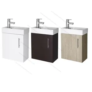 A Buon Mercato piccolo Economia Moderno Mdf/Mfc Mobili Set Da Bagno Vanità Con Il Lavello Singolo Per Piccolo Bagno