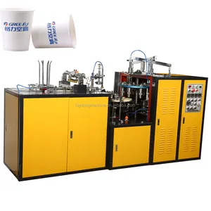 Fully automatic ultrasonic PE paper cup making machine / paper tea cup forming machine / paper cup maker production line