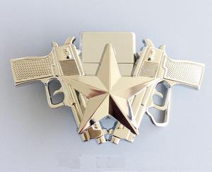 Hebilla de cinturón en forma de dos estrellas, 40mm, hebillas de cinturón de fibra personalizadas - Product Image 3