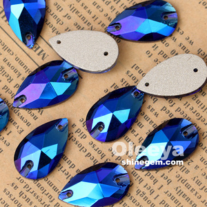 28 formas <span class=keywords><strong>AB</strong></span> Colors Teardrop Shinly Cristal Coser en los Rhinestones fábrica - Product Image 3