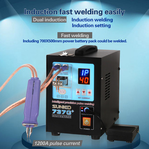 SUNKKO 737G + Paquete de Batería grande de soldadura inteligente DIS Inducción de mano 18650 Máquina de soldadura por puntos de batería