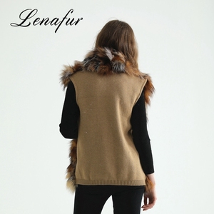 <span class=keywords><strong>Bon</strong></span> <span class=keywords><strong>Prix</strong></span> Haute Qualité Fourrure <span class=keywords><strong>Gilet</strong></span>, réels À <span class=keywords><strong>Long</strong></span> Renard Femmes De Fourrure <span class=keywords><strong>Gilet</strong></span> - Product Image 5
