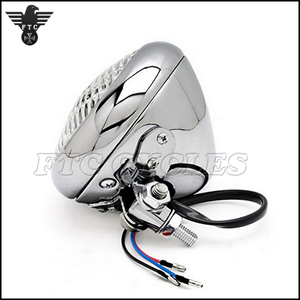 Lente cromada transparente de 4,5 ", faro Vintage para motocicleta, para Harley Cafe Racer - Product Image 3