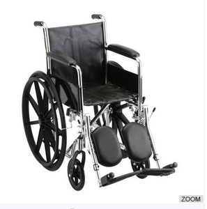 頑丈な手動車椅子昇降レッグレスト、フルレングスアームレスト車椅子価格 - Product Image 1
