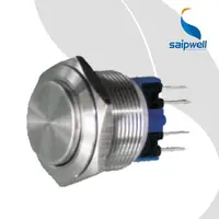 Pulsanti Saipwell Metal Ip65 interruttore a pulsante in acciaio inossidabile pulsante impermeabile certificato Ce