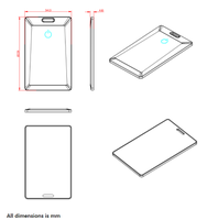 Harga terbaik Moko H3 BLE 5.0 NFC Beacon Tag IP67 tahan air IBeacon Eddystone untuk akses kontrol kartu
