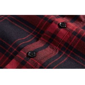COMMERCIO ALL'INGROSSO di MODO di <span class=keywords><strong>GIOVANE</strong></span> <span class=keywords><strong>UOMO</strong></span> ROSSO NERO PLAID di FLANELLA CAMICIA FELPA CON CAPPUCCIO - Product Image 6