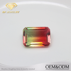 Rectángulo Corte de Piedras Preciosas Al Por Mayor de la sandía Turmalina - Product Image 1