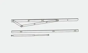 Mobilya menteşe yumuşak yakın çekyat mekanizması bazalı yatak menteşe endüstriyel demir yatak odası 600-1500MM 40-110KG 3.5MM yatak mekanizması