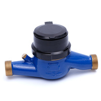 ISO 4064 classe B largement utilisé au mexique 20mm dispositif de réglage extérieur multi-jet compteur d'eau à cadran sec