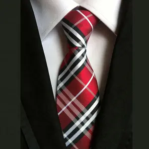 Cravate en soie tissée 100% personnalisée pour hommes en gros Cravate de cou pour hommes bon marché de haute qualité