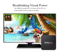 MXQPro 4K TV Box Android 7.1 con Chip Rockchip RK3228A de Cuatro Núcleos 1G 8G 2G+16G Wi-Fi UHD 4K H.264 Media Center Smart OTT TV Box