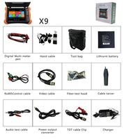 Promoción caliente todo en uno de 8 pulgadas pantalla Retina cámara CCTV IP de X9-MOVTADHS