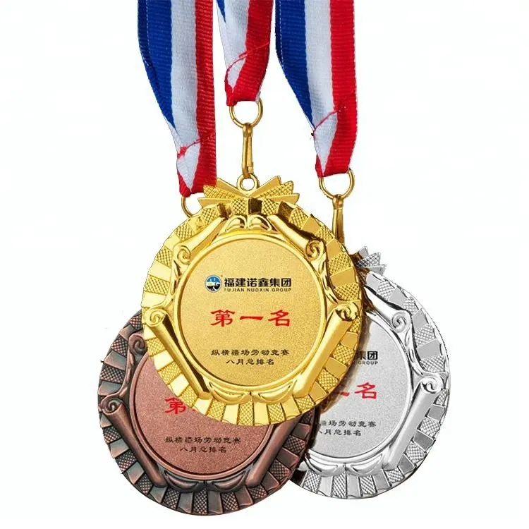 Fábrica de medalha de metal para futebol esporte