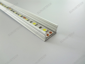 1715 H gran ángulo de visión llevó <span class=keywords><strong>perfil</strong></span> con estriado cubierta de la PC difusor de <span class=keywords><strong>perfil</strong></span> de aluminio <span class=keywords><strong>LED</strong></span> - Product Image 2