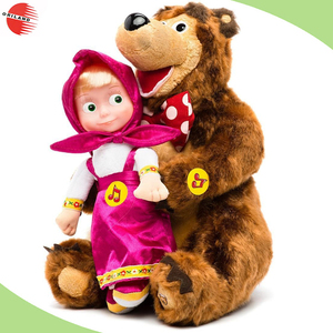 ICTI Vérifiés Usine en peluche poupée <span class=keywords><strong>masha</strong></span> <span class=keywords><strong>et</strong></span> l'ours <span class=keywords><strong>jouet</strong></span> - Product Image 1