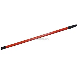 1.15-2M Steel Extension Pole Spray-painted Red Color 2 Section Euro Style Adaptor