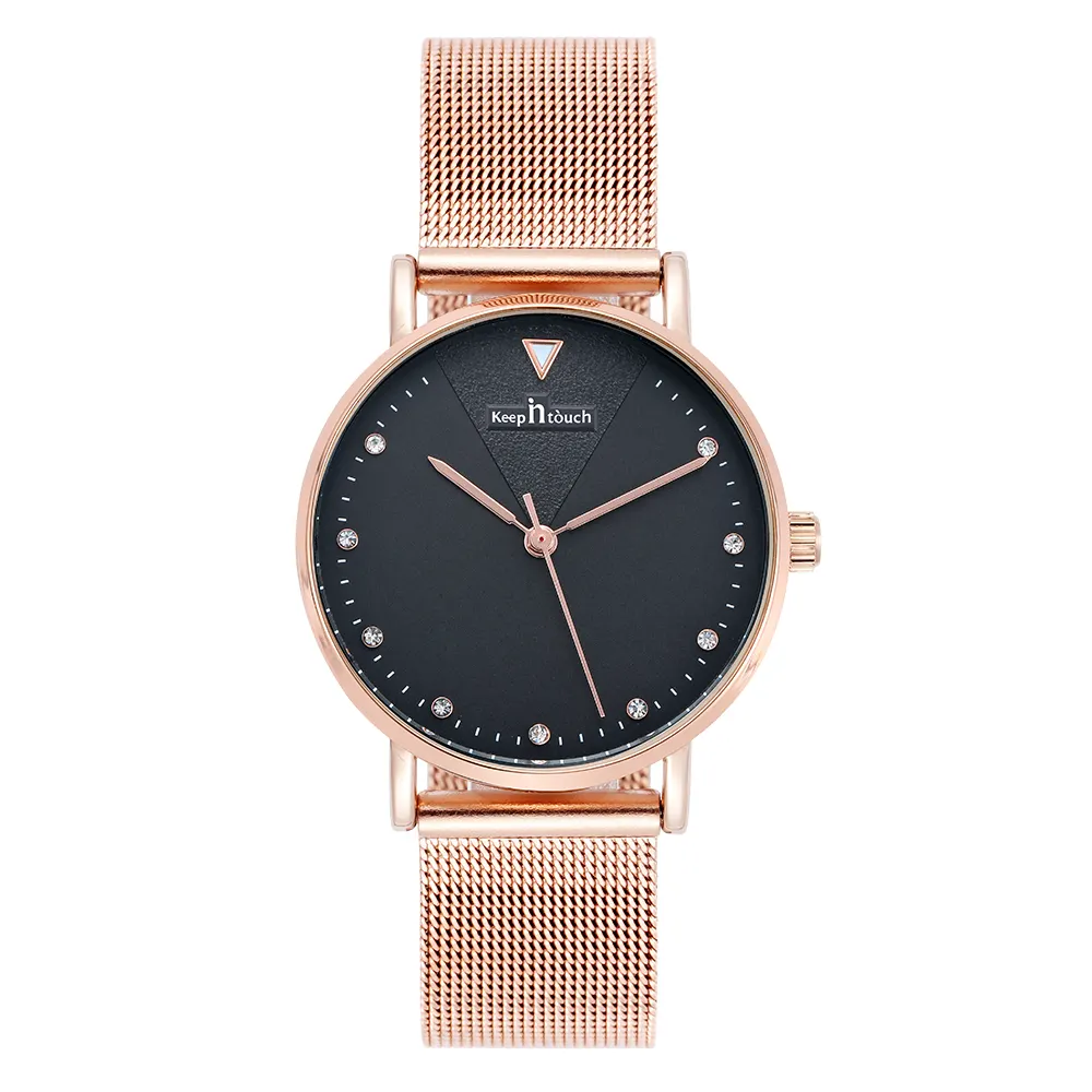 Minimalist women fashion wristwatch luxury crystal thin watch