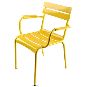 luxemburg ontwerp moderne outdoor tuinmeubelen metalen fauteuil