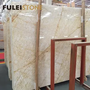 Top quality best price yellow golden spider marble