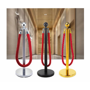 สแตนเลสแบบพกพา <span class=keywords><strong>retractable</strong></span> barrier เชือกกำมะหยี่ stanchion - Product Image 2