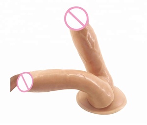 Double Gode Dirigé Réaliste Limitée Gros Pénis Anal Ventouse Dick Lesbiennes Couples Sex Toys - Product Image 1