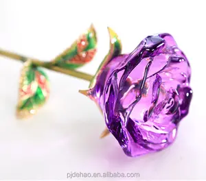 Rose en cristal K9, magnifique cadeau de saint-valentin,