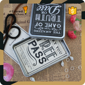 Jeu pour adultes, carte à jouer, en papier, personnalisé, dans mini boîte en fer, - Product Image 2