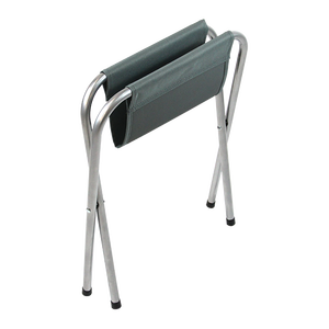 Tabouret pliable léger et portable pour le camping, la randonnée, le pique-nique, la chasse, la pêche, avec poteau en acier et tissu Oxford 600D gris - Product Image 3