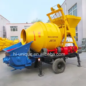 Máquina de venda quente pequena portátil motor móvel misturador de concreto bomba