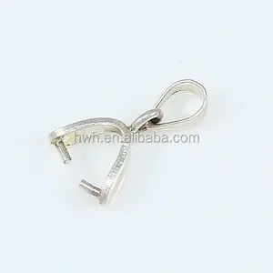 H799 Massief Zilver 925 Pinch Bail Op Hanger Voor Diy Sieraden