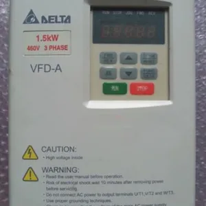 Biến Tần Delta VFD015A43B VFD-A Loạt <span class=keywords><strong>1</strong></span>.5KW 3 PH 380V 4.2A Chức Năng Cao Tần Số Thấp Biến Tần - Product Image 1