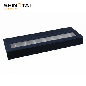 Bán Buôn Thời Trang Đen PU Sunglasses <span class=keywords><strong>Display</strong></span> Box 2*4 Slots Kính Hiển Thị Khay - Product Image 4