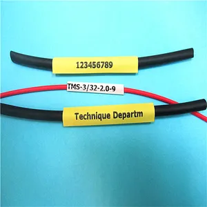 Etiqueta do marcador da impressão do tubo do psiquiatra do calor Manga Etiquetas do cabo encolhível Sleeving Cor Luva do marcador do cabo do psiquiatra do calor - Product Image 1