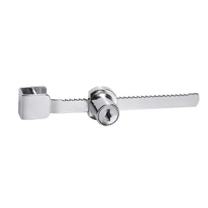 温州供应商锯齿玻璃滑动锁和展示柜滑动门锁