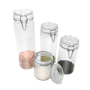 Rõ Ràng Lưu Trữ Glass Jar Với Dây Bale Đóng Cửa Gia Vị Thủ Công