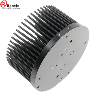 Disipador de calor personalizado de forja en frío al mejor precio extrusora de aluminio Vero 29 disipador de calor de aleta de PIN redondo disipadores de calor negros de aluminio de 130mm - Product Image 2