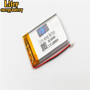 Plug 1,25-2 p 603450 1200 mAh <span class=keywords><strong>3</strong></span>,7 V rechargeable LiPo battery solar Li ion polymer lithium battery with PCM - Product Image 2