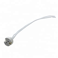 Douille MR16 G4 GU5.3 bi-broches, fil LED, lampe halogène, connecteur de fil en céramique, douille adaptateur de base