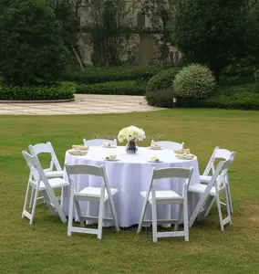 Americana White Banquet Plastic Wedding Resin Folding Chair