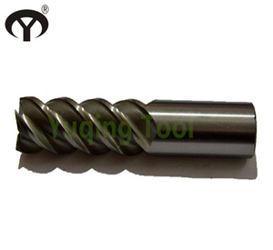 HSS M2/<strong>M35</strong> 4 Flutes Straight Shank <strong>End</strong> <strong>Mill</strong> Cutter with TIN Coating - Product Image 2