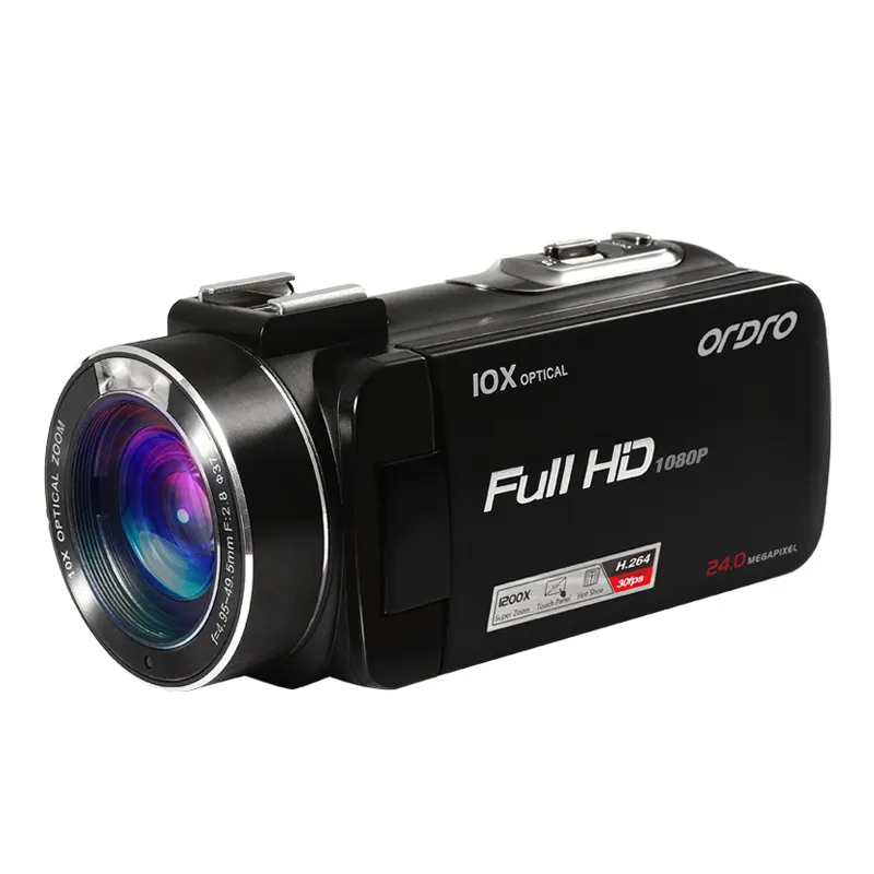 Full HD 1080 P 24.0MP 120X dijital zoom 10X optik zoom profesyonel video kamera gezgin için dijital kamera hd kamera