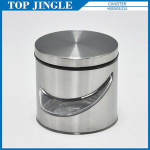 Ensemble de petits bidons à épices en métal hermétiques en forme de ligne argentée moderne - Product Image 1