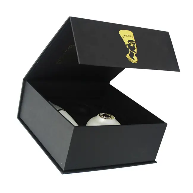 Клиент, роскошный логотип, печатная Высококачественная картонная продукция, черная подарочная упаковка, бумажная коробка для ухода за кожей, Упаковочная картонная коробка