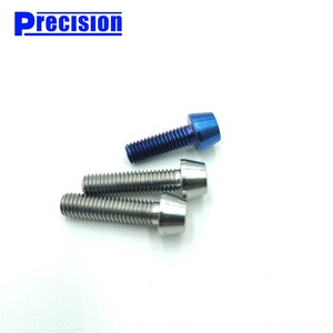 M5x12 Hexagonale Conique à Tête <span class=keywords><strong>Creuse</strong></span> En Alliage de Titane Vis - Product Image 3