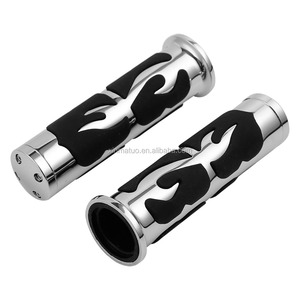 Manopole Universali CNC da 1 Pollice per <span class=keywords><strong>Harley</strong></span> Touring Sportster Softail Dyna <span class=keywords><strong>V</strong></span> <span class=keywords><strong>Rod</strong></span>, Impugnature per Manubrio Moto da 25mm XF160408-E - Product Image 3